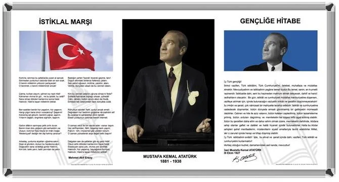 SINIF MİLLİ LEVHA ALÜMİNYUM ÇERÇEVE