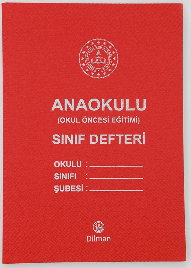 ANASINIFI DEFTERİ KUMAŞ KAPAK BÜYÜK BOY 8 DERS YILLIK YOKLAMALI