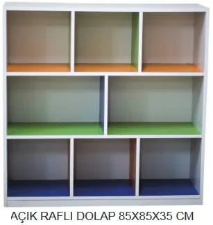 AÇIK RAFLI DOLAP