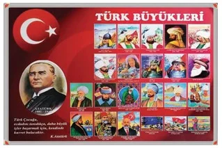 TÜRK BÜYÜKLERİ ALÜMİNYUM ÇERÇEVE