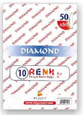 A4 RENKLİ KAĞIT 50Lİ 80 GR DIAMOND