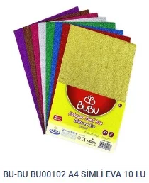 EVA SİMLİ YAPIŞKANLI 2 MM 10LU BU-BU