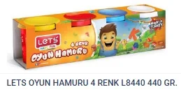 OYUN HAMURU 4 RENK KÜÇÜK BOY LETS