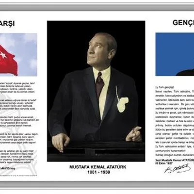 SINIF MİLLİ LEVHA 3'LÜ ALÜMİNYUM ÇERÇEVE