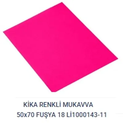 RENKLİ MUKAVVA 50X70 18Lİ FUŞYA KİKA